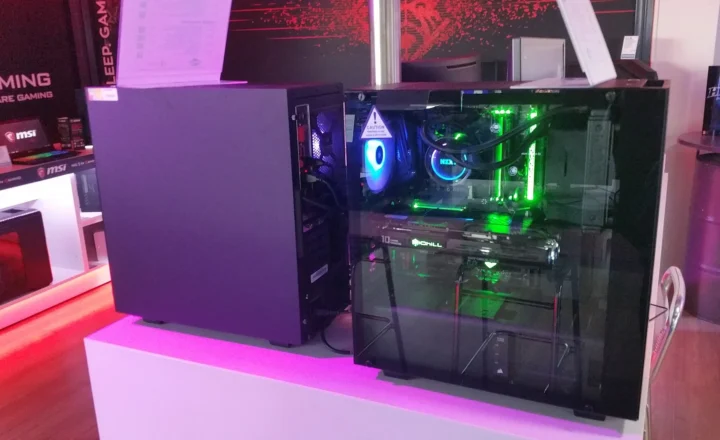 Illustrative photo: A gaming desktop photographed in 2018; illustrative hardware, not a benchmark or product announcement image.