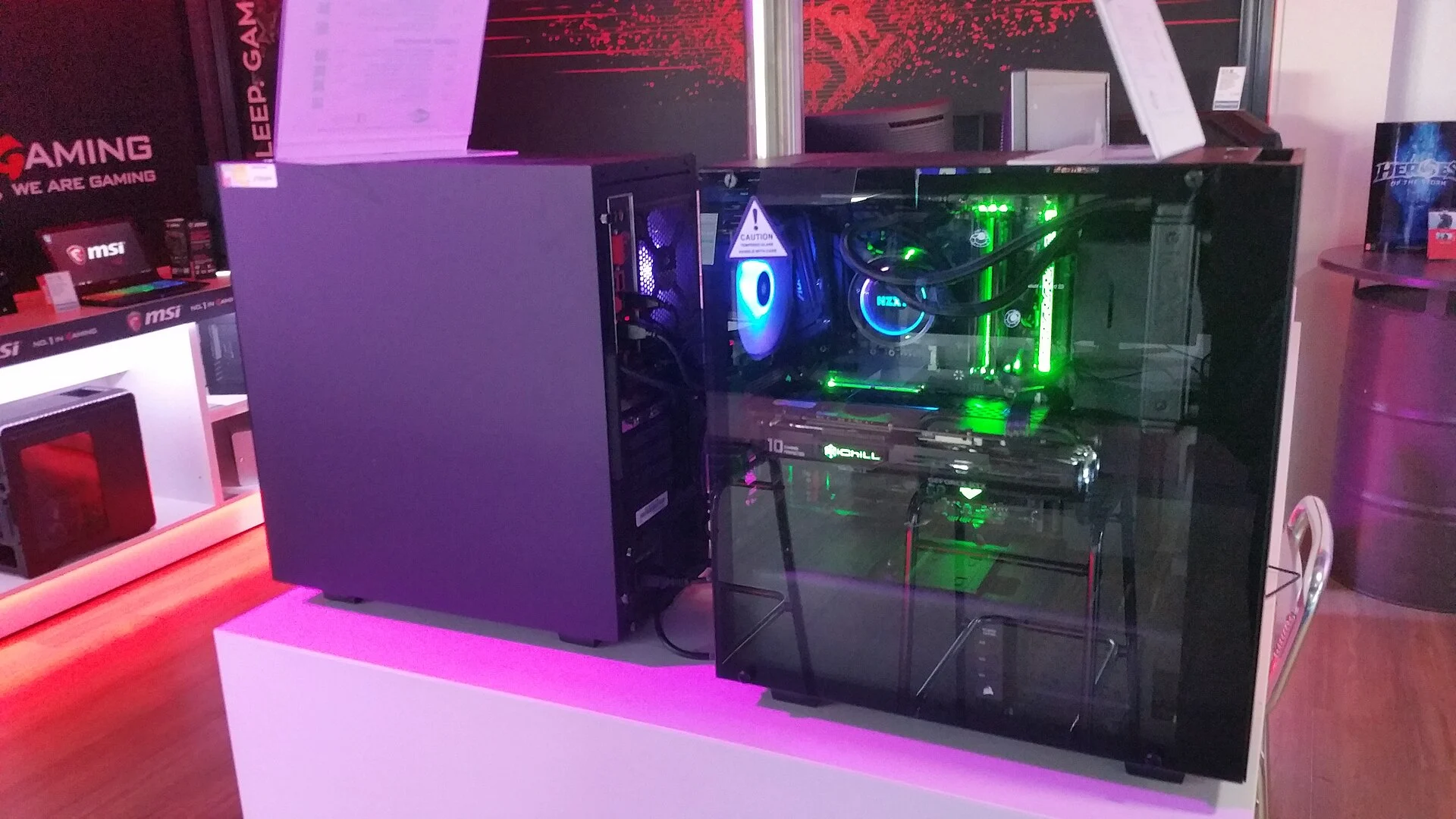 Illustrative photo: A gaming desktop photographed in 2018; illustrative hardware, not a benchmark or product announcement image.
