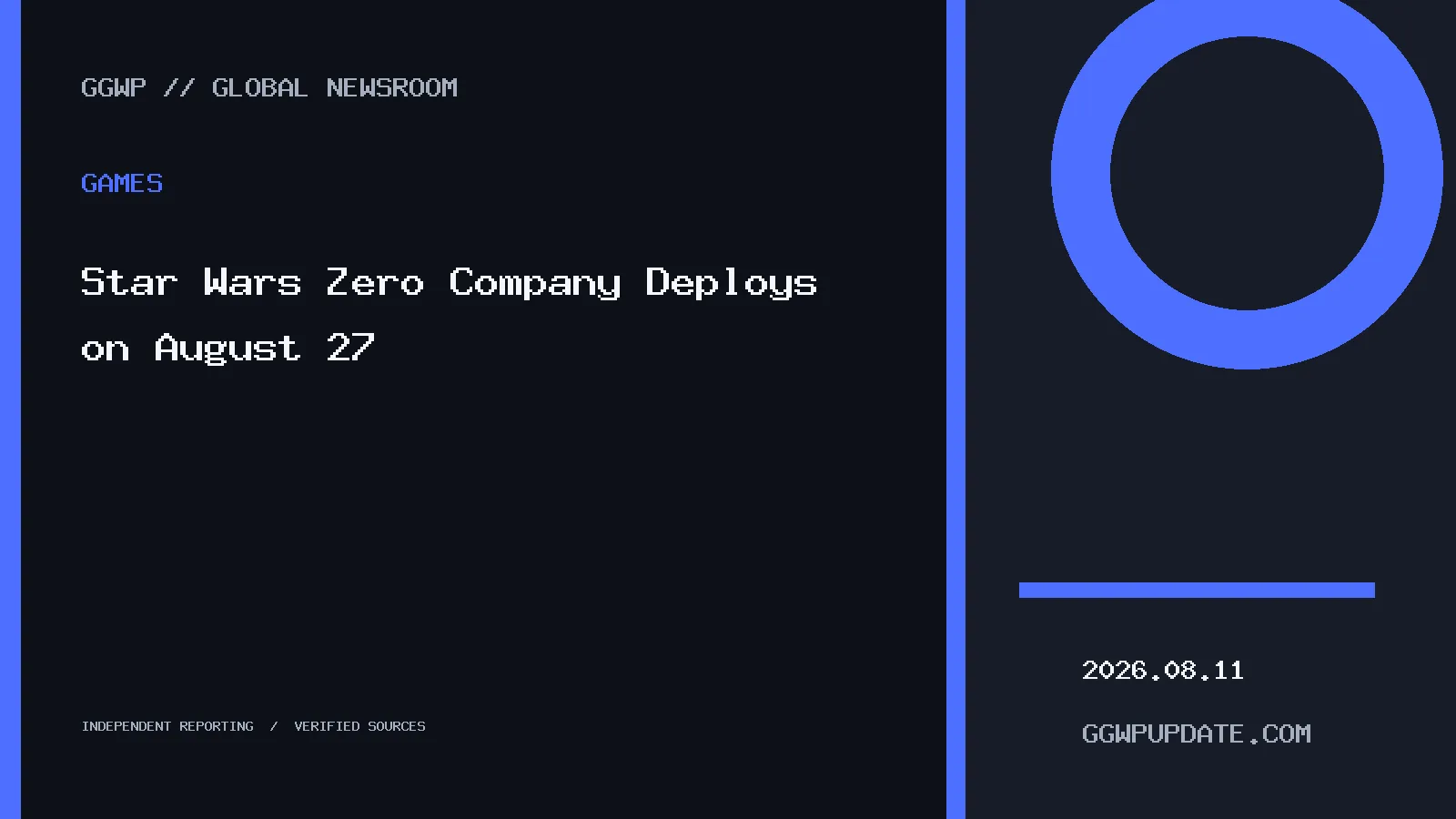 Star Wars Zero Company Deploys on August 27
